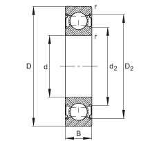 ������S�� 6004-C-2Z, �����ă�(n��i)���Y(ji��)��(g��u)��C ����������(j��) DIN 625-1 ��(bi��o)��(zh��n)����Ҫ�ߴ����ɂ�(c��)�g϶�ܷ�
