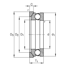 ����������S�� 53201 + U201, ����(j��) DIN 711/ISO 104 ��(bi��o)��(zh��n)����Ҫ�ߴ磬�������������S����Ȧ����Ȧ���ɷ��x