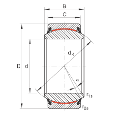 �P��(ji��)�S�� GE90-UK-2RS, ����(j��) DIN ISO 12 240-1 �˜�, ��S�o���ɂ�(c��)���ܷ�