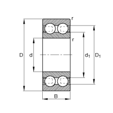 ������S�� 4206-B-TVH, ����(j��) DIN 625-3 ��(bi��o)��(zh��n)����Ҫ�ߴ磬�p��
