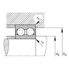 ������S�� 4206-B-TVH, ����(j��) DIN 625-3 ��(bi��o)��(zh��n)����Ҫ�ߴ����p��