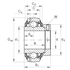 ���������S�� GE40-KRR-B-2C, ������Ȧ��ƫ���iȦ��λ�� �ɂ� R ���ܷ�