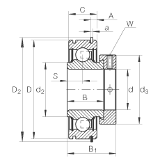 ���������S�� RAE35-NPP-NR, �A����Ȧ��ƫ���iȦ��λ�� ��Ȧ�������ɂ�(c��) P ���ܷ�