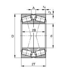 �A�F�L���S�� 32030-X-N11CA, ����(j��) DIN ISO 355 / DIN 720 ��(bi��o)��(zh��n)����Ҫ�ߴ磬�ɷ��x��X�ͳɌ����������S���(n��i)����϶