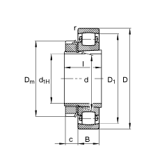 ���ΝL���S�� 20217-K-MB-C3 + H217, ����(j��) DIN 635 �� DIN 5415 ��(bi��o)��(zh��n)����Ҫ�ߴ�, ���F�׺;o����