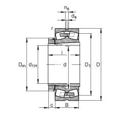 �{(di��o)�ĝL���S�� 22338-K-MB + H2338, ����(j��) DIN 635-2 ��(bi��o)��(zh��n)����Ҫ�ߴ�, ���F�׺;o����