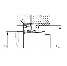 �{(di��o)�ĝL���S�� 22209-E1-K + AH309, ����(j��) DIN 635-2 ��(bi��o)��(zh��n)����Ҫ�ߴ�, ���F�׺���ж��