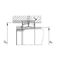 �{(di��o)�ĝL���S�� 22309-E1-K, ����(j��) DIN 635-2 �˜ʵ���Ҫ�ߴ�, �F�����F�� 1:12