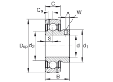 ���������S�� GAY104-NPP-B-AS2/V, ������Ȧ�� ƽ�^��ᔶ�λ���ɂ�(c��) P ���ܷ�������(j��) ABMA 15 - 1991��Ӣ��